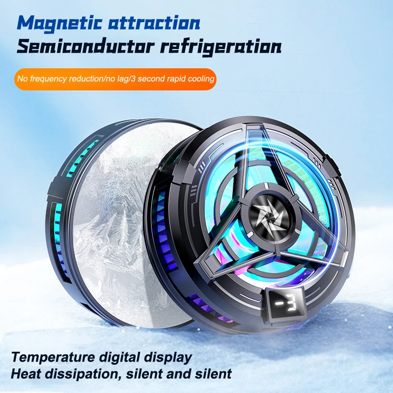 New Magnetic Semiconductor Mobile Phone Radiator SL17 Back Clip Cooling Suitable For Mobile Phone Tablet Radiator