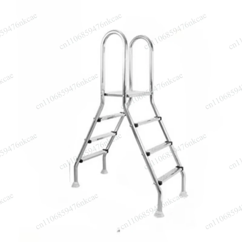 Steps Double Side Ladder for Above Ground Outdoor Swim Pool Stainless Steel Pool Ladder
