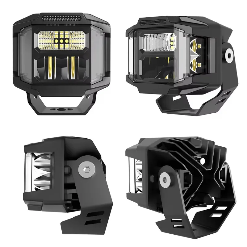 Dust Proof  Aluminum Ant Glare Spot Light clear Yellow Lens 6000k 3inch Auto Exterior Lighting for Jeeps SUV UTV Pickup
