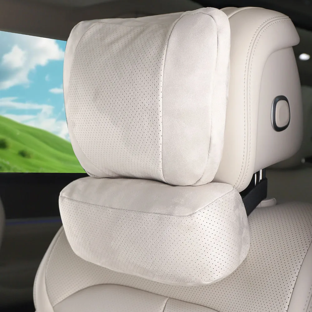 

Original Car Color Headrest Shoulder Neck Waist Support For Denza N9 Car Accessories Suede Comfortable Support Fatigue Relief