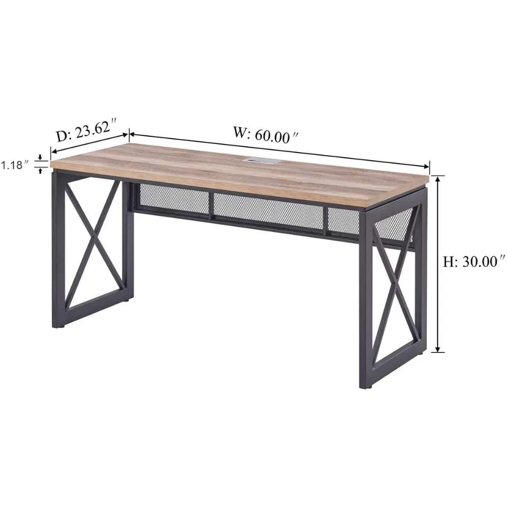 60 Inches Corner Desk, Book-writing Computer Case, with Pull-down Front Keyboard Drawer, Home-based Office,Computer Desks