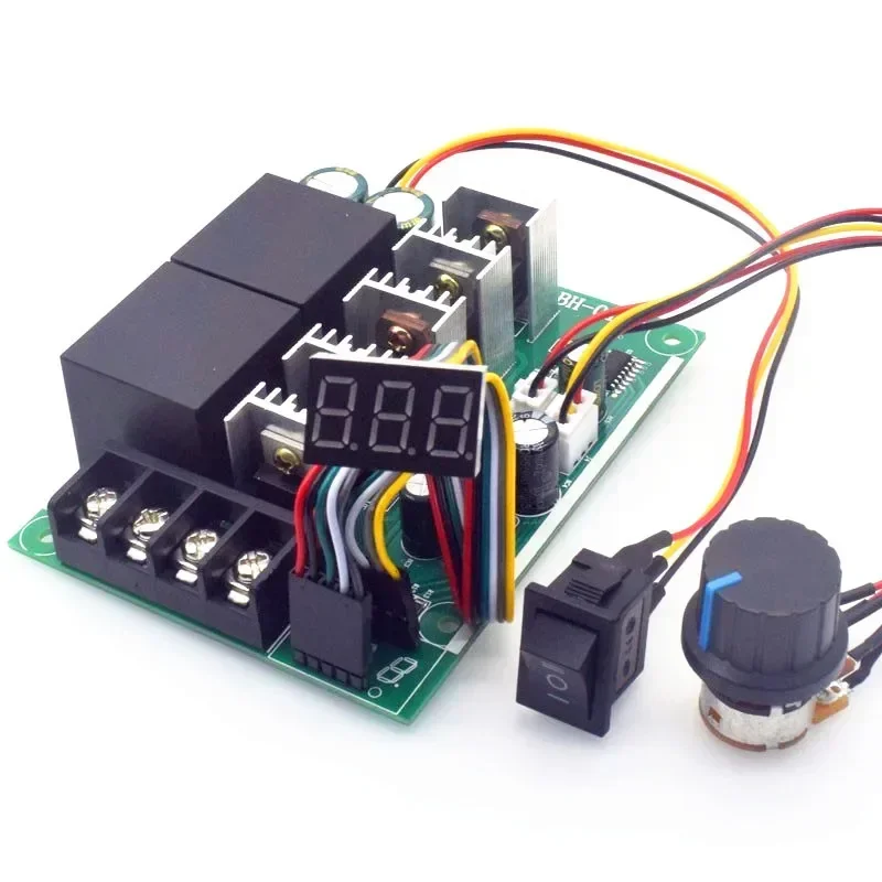 PWM speed controller  DC motor Digital display 0~100% adjustable drive module Input MAX40A 12V 24V