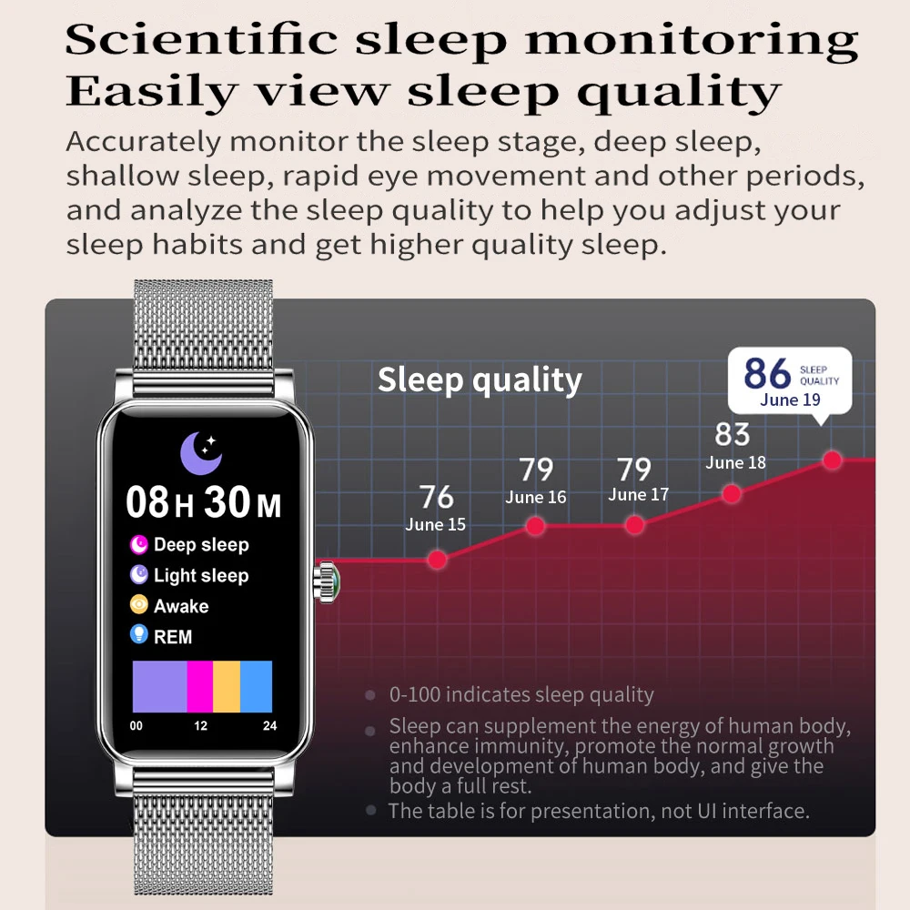 Gfordt moda relógio inteligente banda feminino personalizado dial monitor de freqüência cardíaca linda pulseira smartwatch mulher para huawei/ios telefone