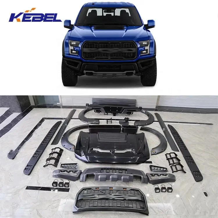 Sistemas de carroceria automotiva kit de para-choque dianteiro estilo EUA conjunto de para-choques de carro para Ford F-150 2015 2016 2017 2018 2019