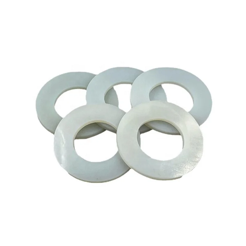 Foglio Sottile di Gomma Siliconica di Grado Alimentare, Guarnizione in Silicone Bianco Rotondo
