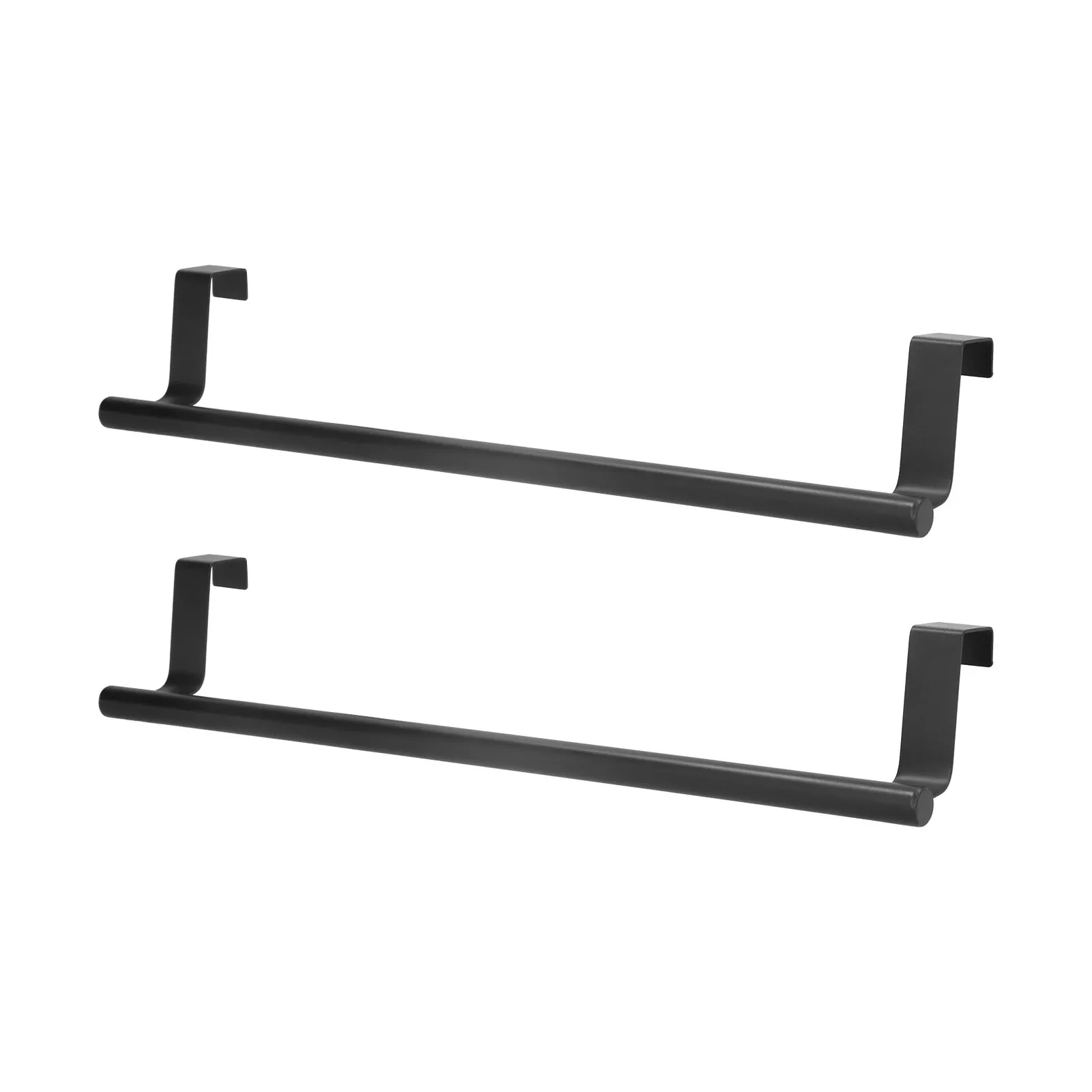 

D2 2Pcs Towel Rack Hangable Punch Free Nail Free Cabinet Door Towel Rack for Home Hotel 36CM Bathroom Towel Rack Shelf Holder