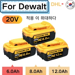 Original DCB200 20V 8000mAh Lithium Replacement Battery For Dewalt 18V DCB184 DCB200 DCB182 DCB180 DCB181 DCB182 DCB201 DCB206