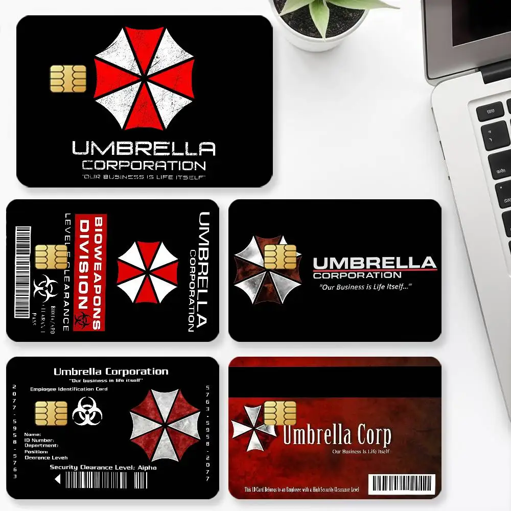 G-Game R-RESIDENT EVIL Credit Card  for Bank Debit Decorative Protection 4PCS Anti-scratch Waterproof Stickers Bus Subway Librar