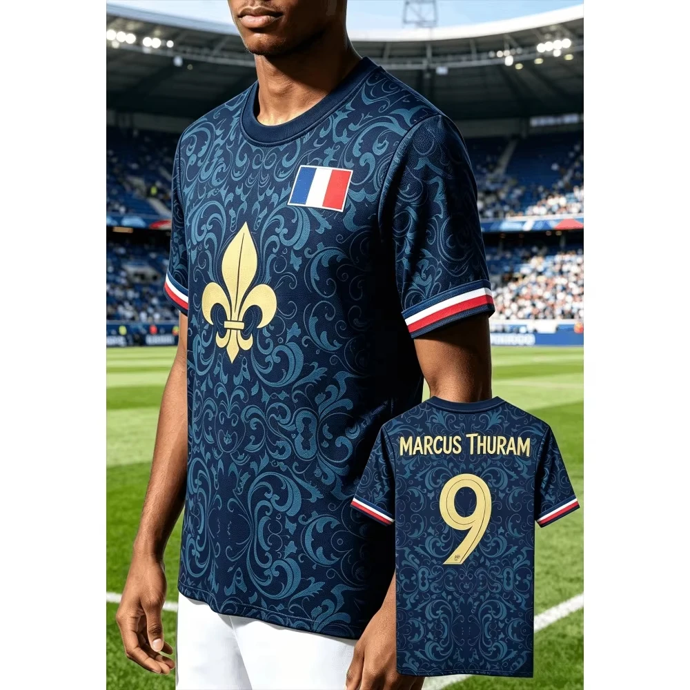 French football jersey, quick-drying and breathable football apparel