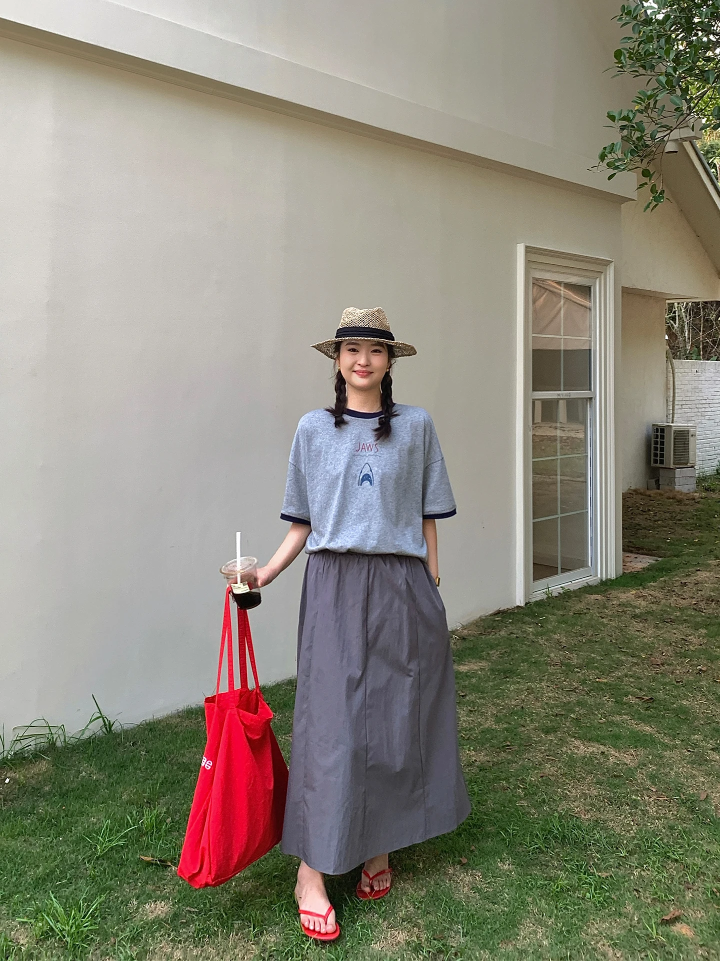 

Юбка А-силуэта больших размеров для женщин, в корейском стиле, для работы, три цвета, летняя новинка, с высокой талией, плиссированная