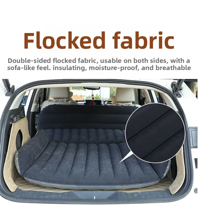 Universal SUV Inflatable Mattress, Multifunctional Air Bed for Rear Seat & Trunk Travel Sleeping Pad for Road Trips
