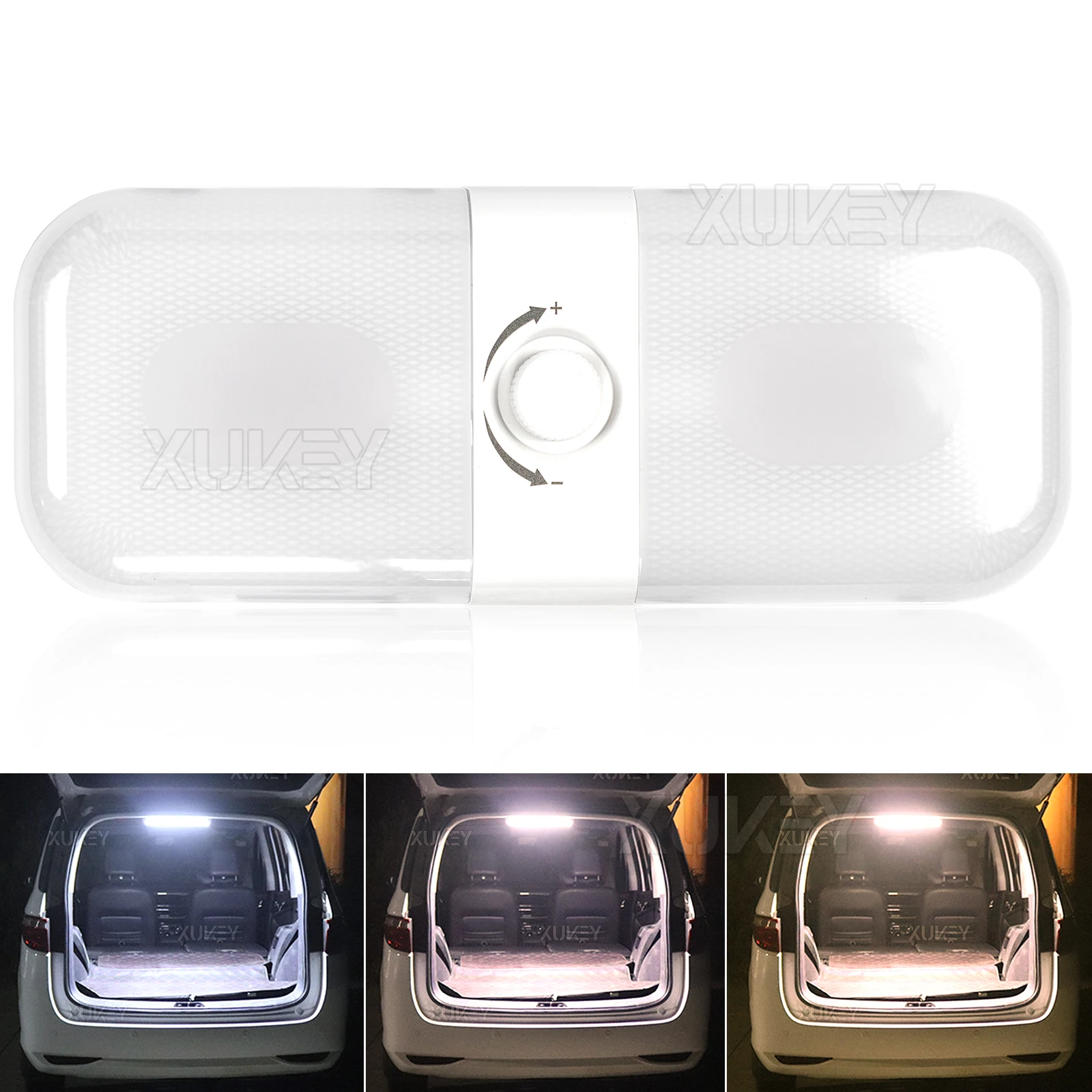 Roof Highlight Rv Reading Light 120Led 12-24v Switch Cab Ceiling Dome Light 3 Color Tem Dimmable Cabin Interior Lamp Camper Boat
