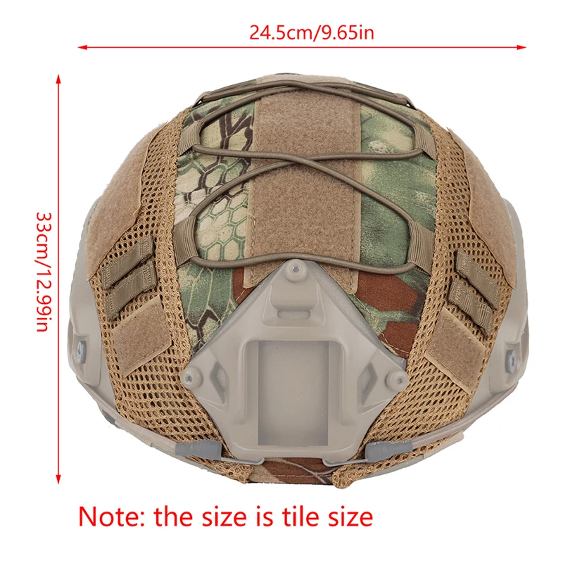 1pc Nylon Mesh Cloth Cover Helmet Accessories Tactical Military Combat Helmet Protective Sleeve Scratch-resistant Durable