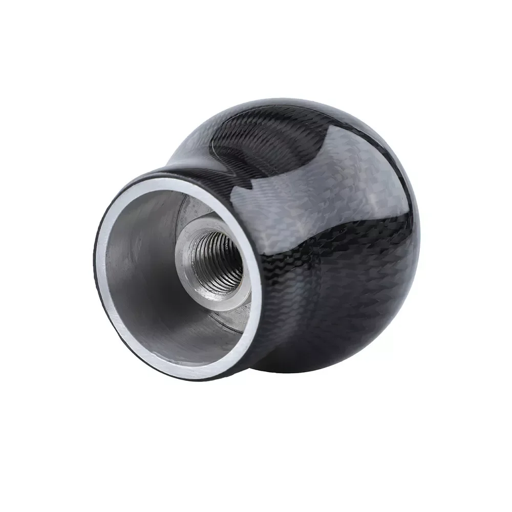 

Carbon Fiber Style Gear Shift Knob Universal Shape Manual Transmission Shifter Lever Knob For Focus Mk2 Mk3 Mk4 Fiesta Mk7 Mk8