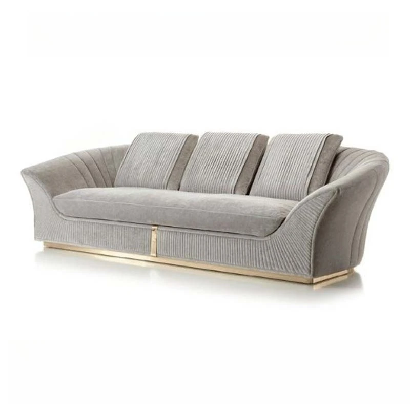 

Foshan furniture light luxury sofa Italian high-end combination fabric villa luxury designer sofa