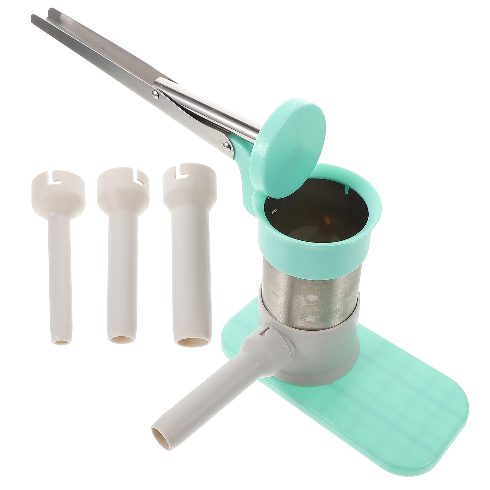 

Manual Sausage Stuffer Meat Filler Kitchen Tool Homemade Sausages Stainless Steel Plastic Adjustable Speed Pressure Easy Use