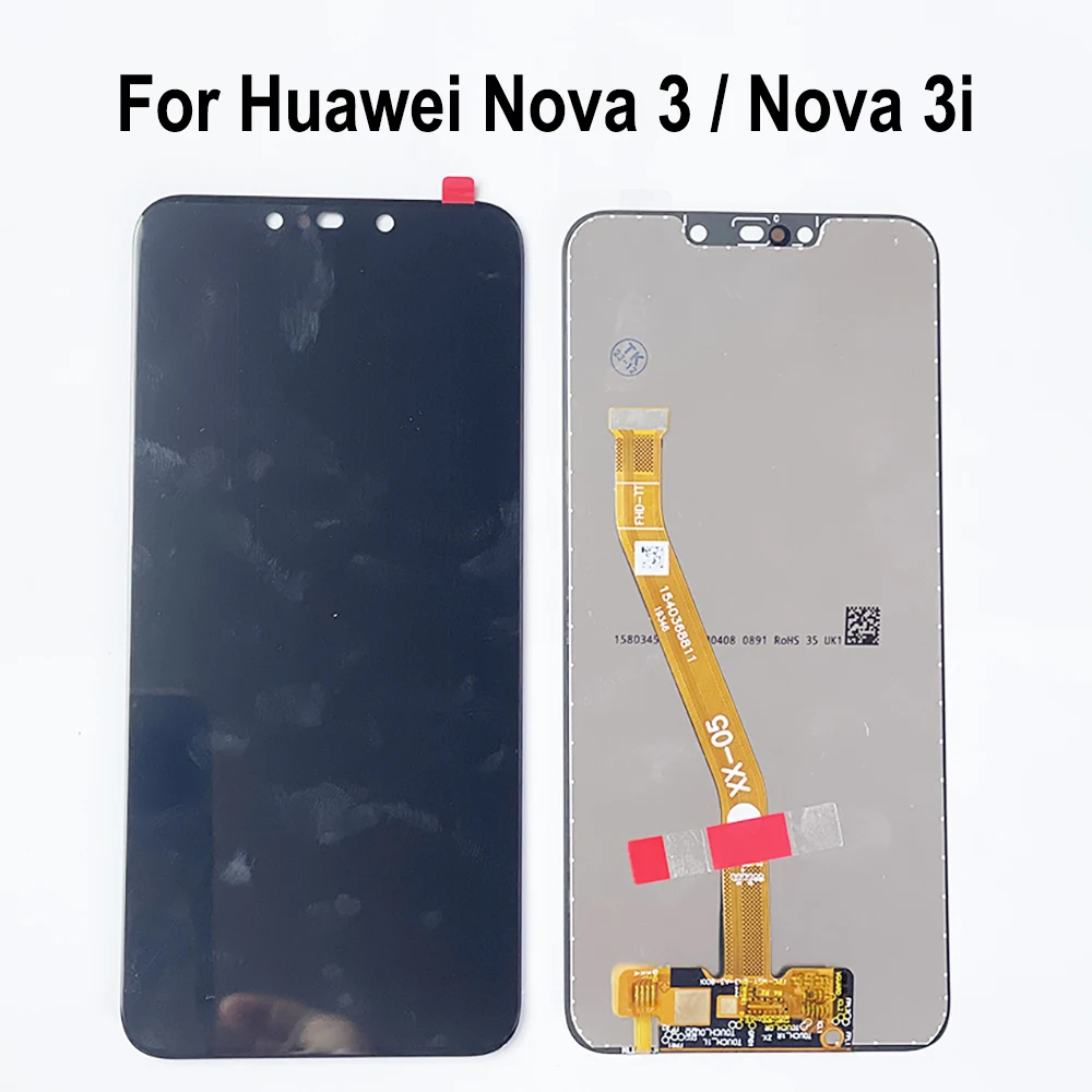 

GEFENSI For Huawei Nova 3 / Nova 3i LCD Display Touch Screen Digitizer Assembly Replacement PAR-AL00 PAR-LX1 / LX1M PAR-LX9 PAR-