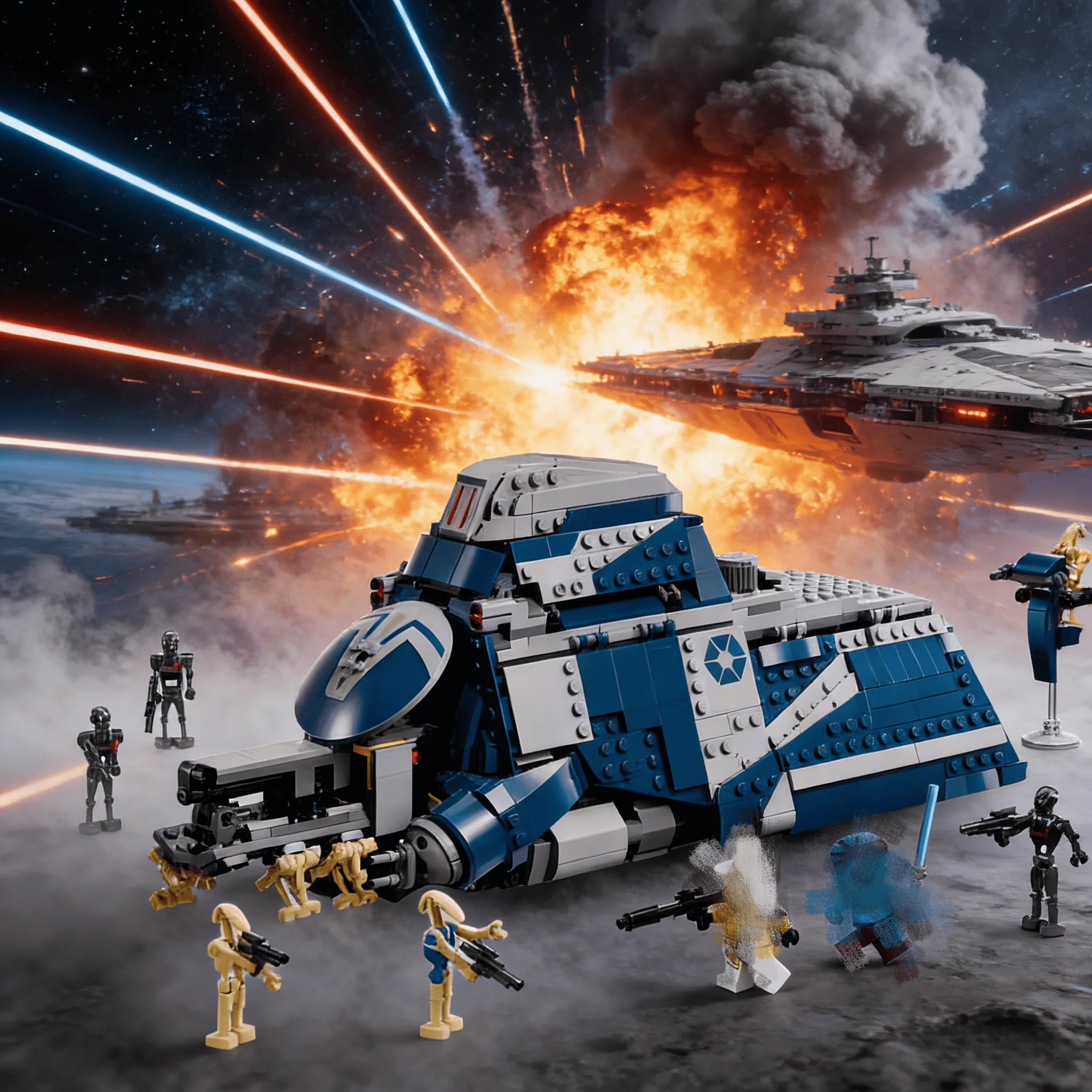 

976 деталей, конструктор «Космический корабль MTT» из фильма «Звездные войны», военный космический корабль, подарок на день рождения, Рождество