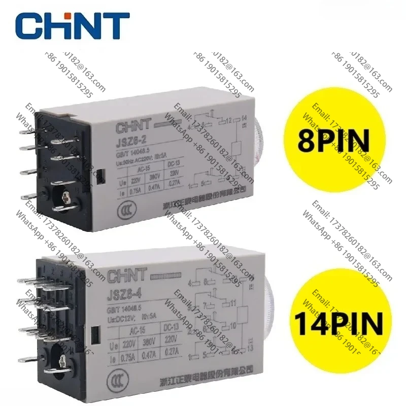 

CHNT CHINT JSZ6-2 1S 5S 10S 30S 60S AC220V DC24V relétiempo sistema Control automático como H3Y-2 H3Y-4 Цена 5 шт.