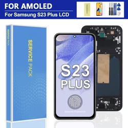 For AMOLED For Samsung S23 Plus LCD Display Digital Touch Screen For Samsung S23 Plus 5G Display G916 SM-S916B