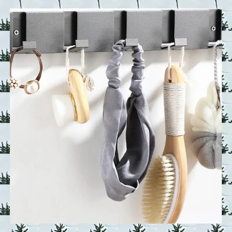 ABLG No Drill Required Folding Wall Hook For Clothes, Pendant, And Towel Rack In Kitchen And Beyond