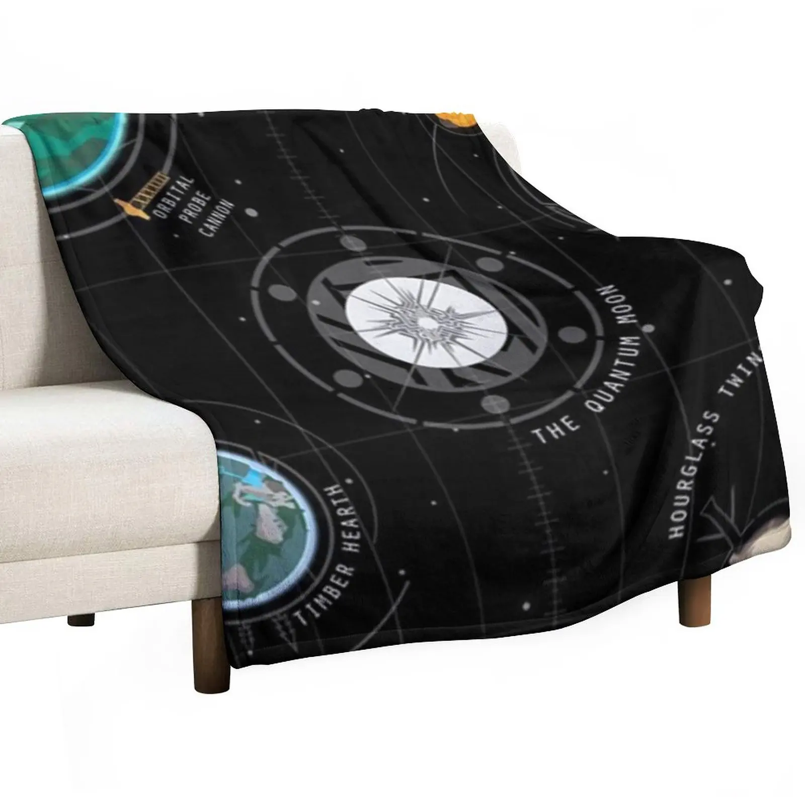 

Outer Wilds System Throw Blanket Travel Blanket blankets and throws