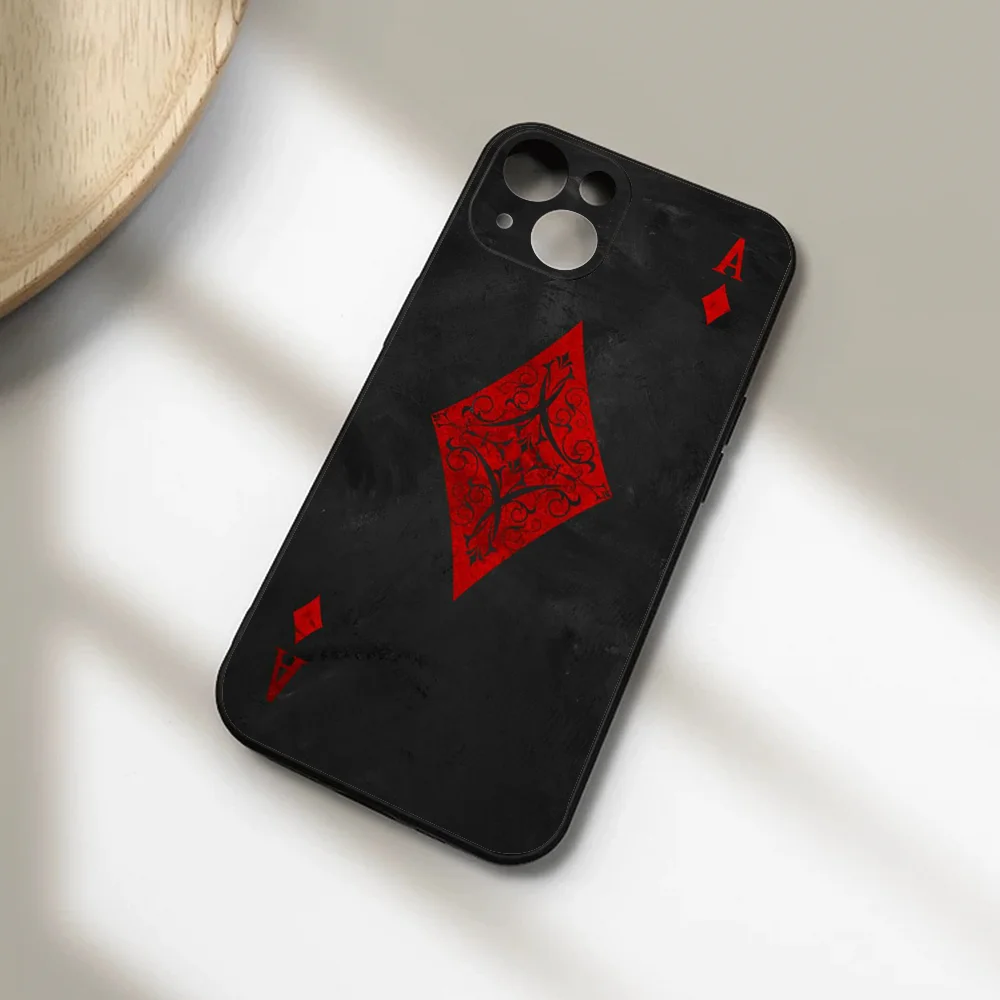 Ace Of Spades Poker Phone Case For Iphone 15 11 13 14 15 16 Pro Max 7 8 Plus X Xr Xs Max Se2020 12mini Cover Case