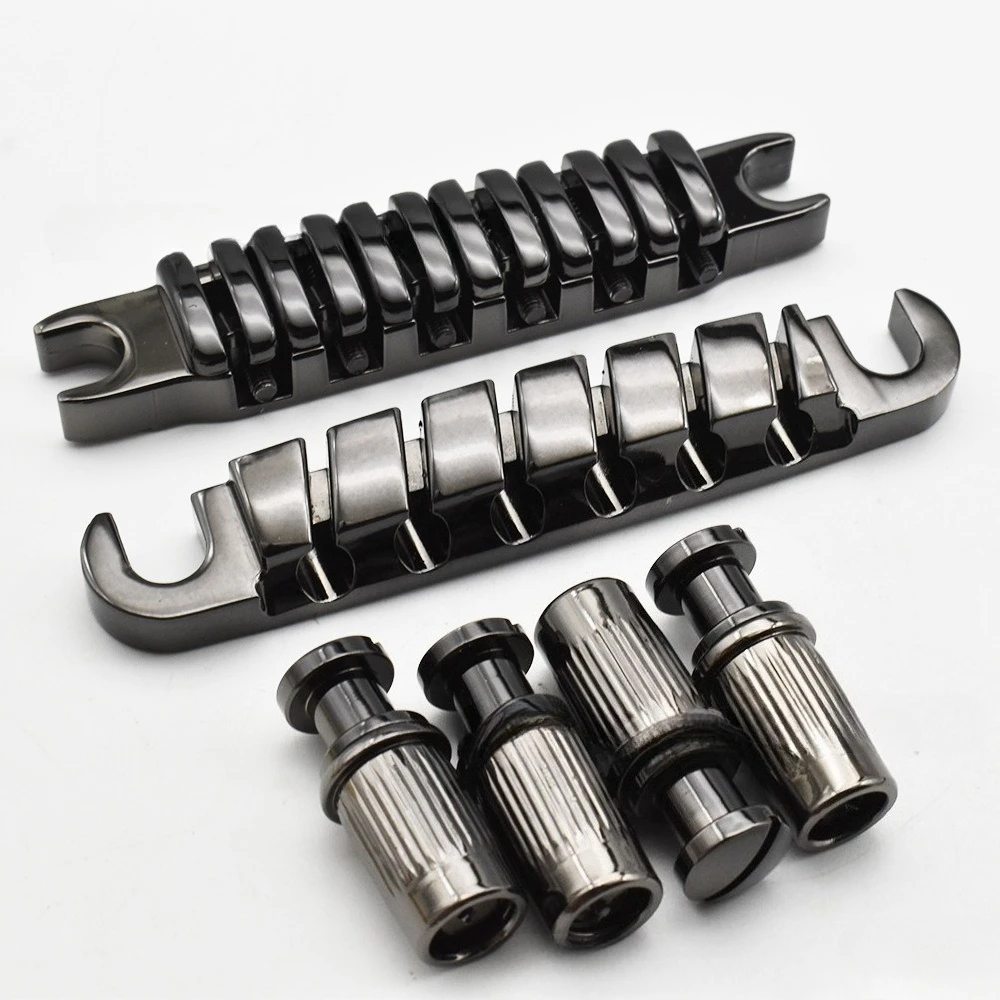 Split Guitar Bridge with Independent Saddles, 10.4mm String Spacing Oblique Pattern Bridge Parts