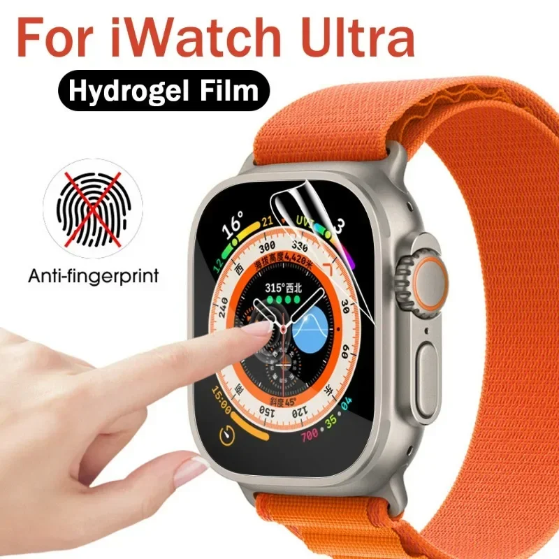 

Гидрогелевая пленка для Apple Watch Ultra 2, Защитная пленка для экрана, мягкая пленка для защиты от царапин и отпечатков пальцев, для IWatch Ultra