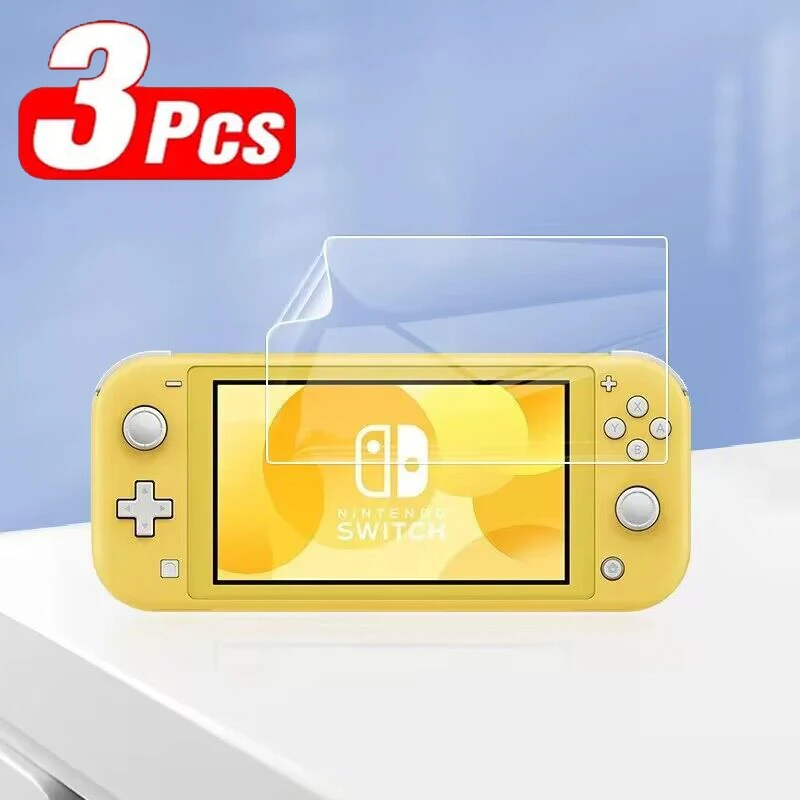 3 buah Film hidrogel Matte untuk Nintendo Switch Lite OLED pelindung layar depan Film pelindung lembut bukan kaca