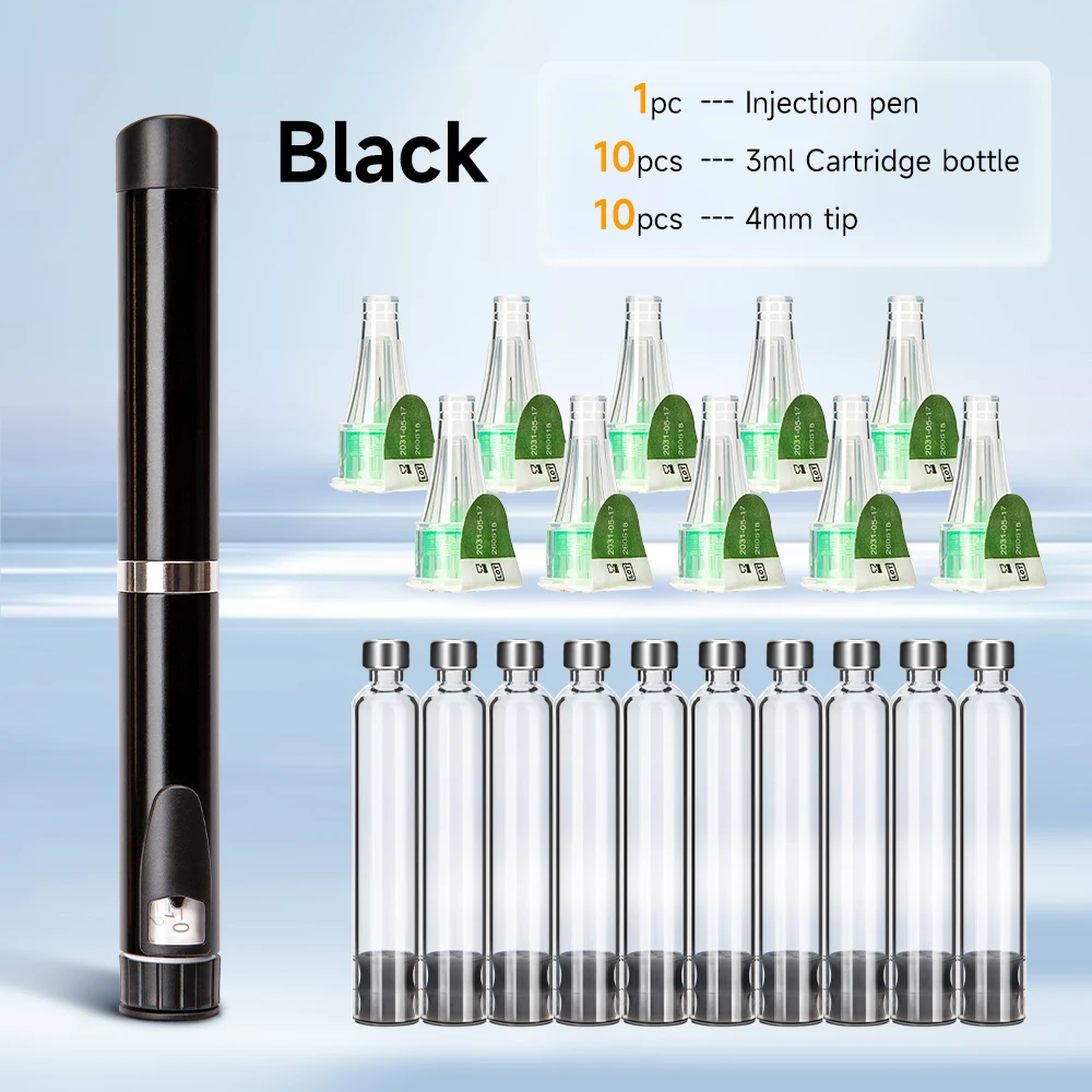 Painless Metal V3 Injection Pen Peptide Pen Dose Control 60IU Dose Injector Syringe Pen for Insulin Injection Reusable