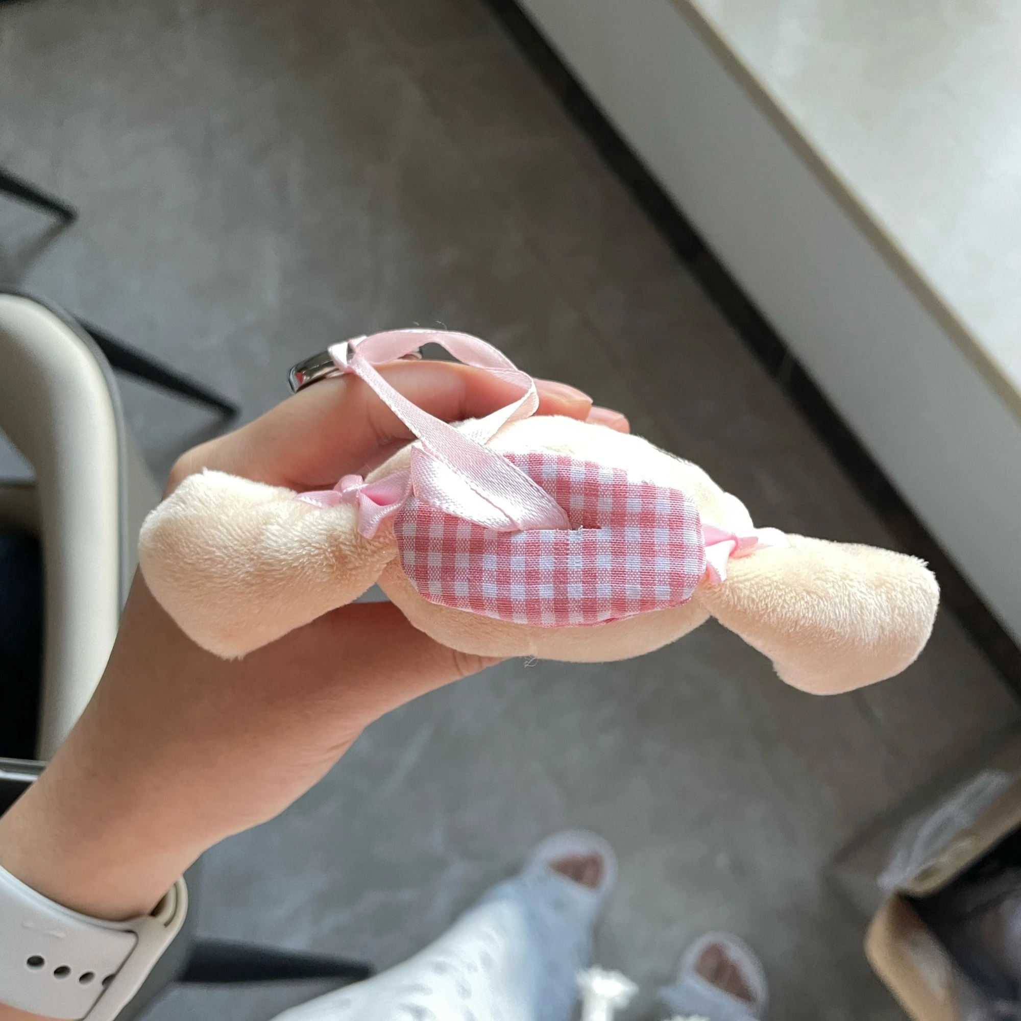 Simpatico cane cannella moka ciondolo marrone cartone animato creativo periferico cane cannella peluche portachiavi zaino ciondolo peluche regalo per ragazze