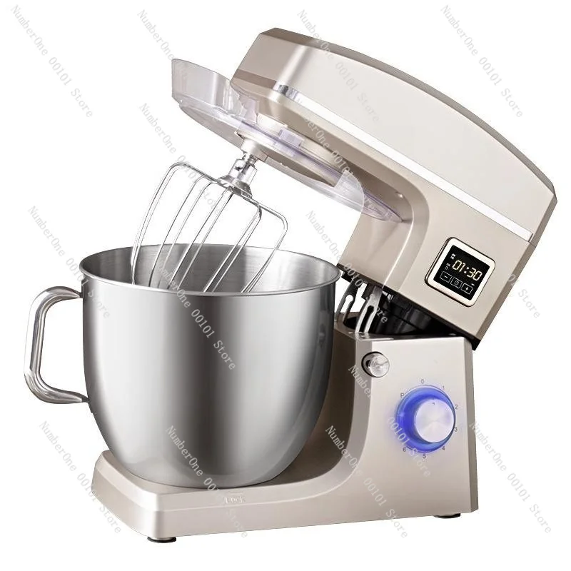 10L Multifunctional Kitchen Stand Mixer,Dough Kneading Machine & Egg Whisk,10 Liter Bowl for Cake Bread Baking,Cream Beater Home