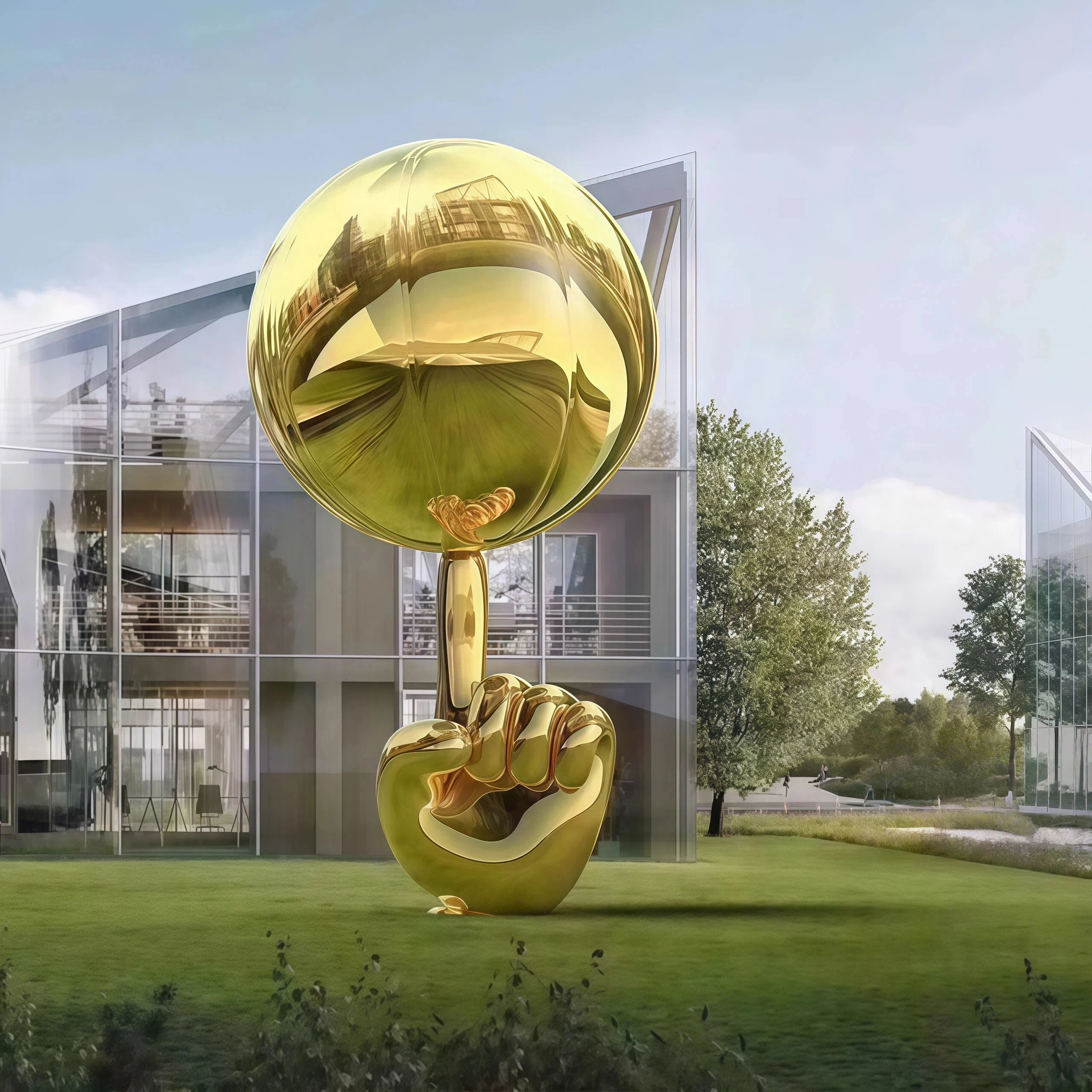 Stainless Steel Abstract Sculptures Are Suitable for Outdoor Decorative Metal Art Pieces in Hotels and City Squares.