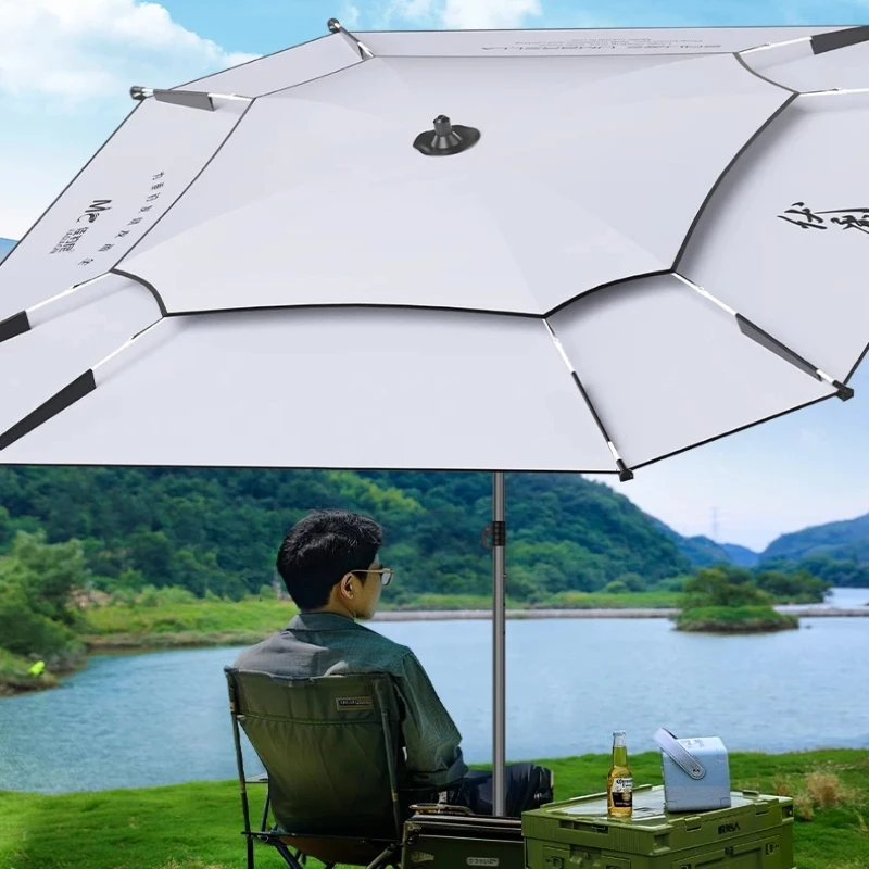 2026 Square Fishing Umbrella Large Sun Shade Parasol for Outdoor Camping UV Protection Rain Umbrella Wild Fishing Canopy Shelter