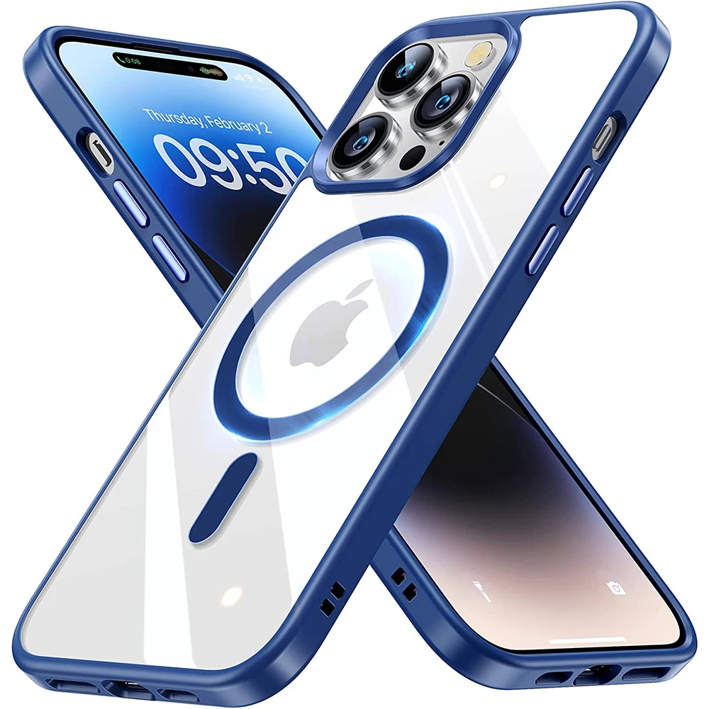Navy Blue Clear Case For Magsafe Wireless Charging iPhone 17 Air 16 16e 15 14 Plus 13 Pro Max 12 14Pro Phone Cover Accessories - AliExpress 202192403 Navy Blue Clear Case For Magsafe Wireless Charging iPhone 17 Air 16 16e 15 14 Plus 13 Pro Max 12 14Pro Phone Cover Accessories - AliExpress 202192403