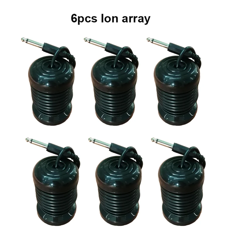 (6 pieces/lot)Black Round Ion Array Stainless Steel Ion Electrode Ionic Cartridge for Ion Cleanse Detox Foot Spa Machine