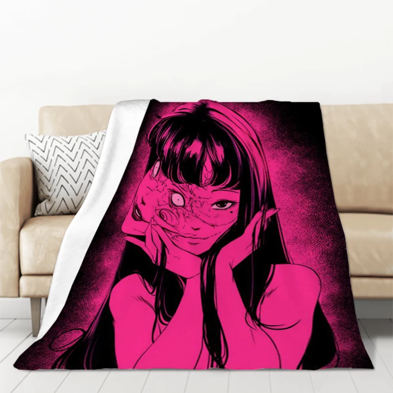 

Anime Tomie Kawakamis Picnic Blanket Fluffy Sofa Blankets & Throws Catnap King Lid Microfiber Bedding Knee Bed Throw Decorative