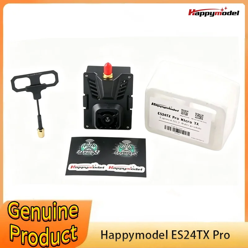 

HappyModel ES24TX Pro 2.4GHz 5-10V 1000mW ExpressLRS ELRS Micro TX Module with Cooling Fan RGB LED Module 4.18dBi Antenna