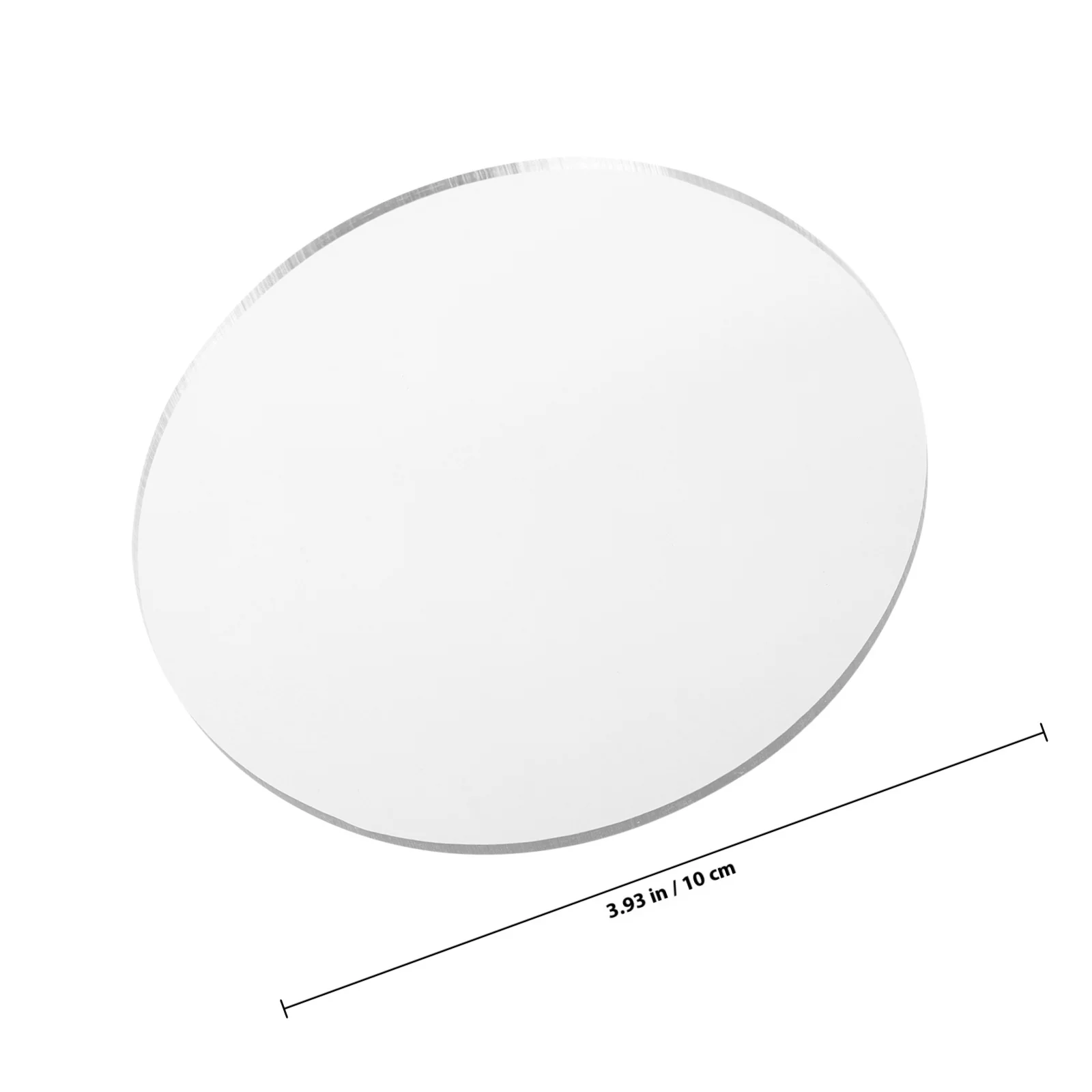 8 szt. Okrągłe akrylowe soczewki do projektów DIY, wymiana luster do makijażu, małe lusterka, przezroczysta powierzchnia, lekkie, podróżne lusterka kosmetyczne