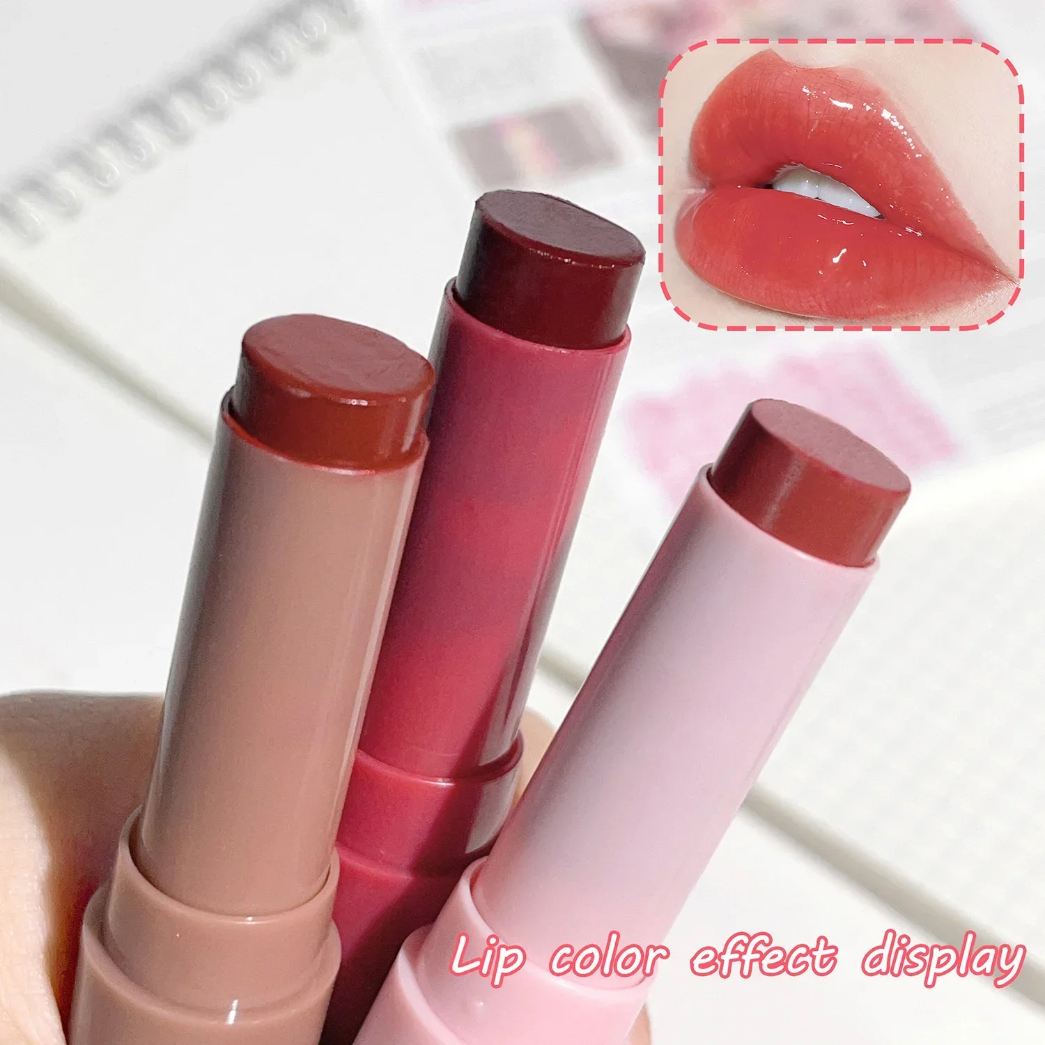 3-teiliges Set Feuchtigkeitsspendend, feuchtigkeitsspendend, aufhellende Lippenlinien, Farbwiedergabe, langanhaltendes Make-up, nährendes Lippenset – Detail 10