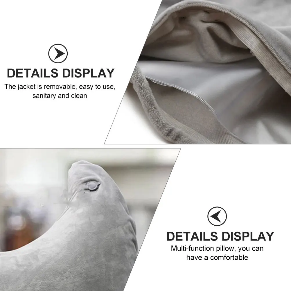 

U Shape Inflatable Pillow Compact Lightweight Nap Pillow For Car Office Sofa Bed Rest Portable Sleeping Support Cushion