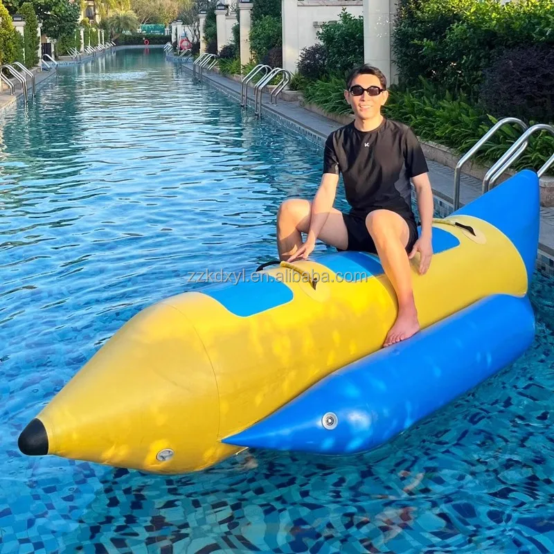 

Бассейн, надувная плавающая игрушка, лодка-банан, каноэ, детский портативный мобильный аквапарк, летние вечеринки, игровой реквизит, дешевая распродажа