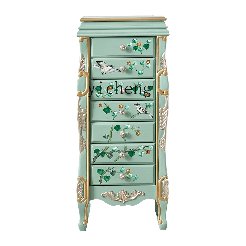 

Zc Painted Jewelry Cabinet Jewelry Storage Cabinet with Mirror Curio Cabinet