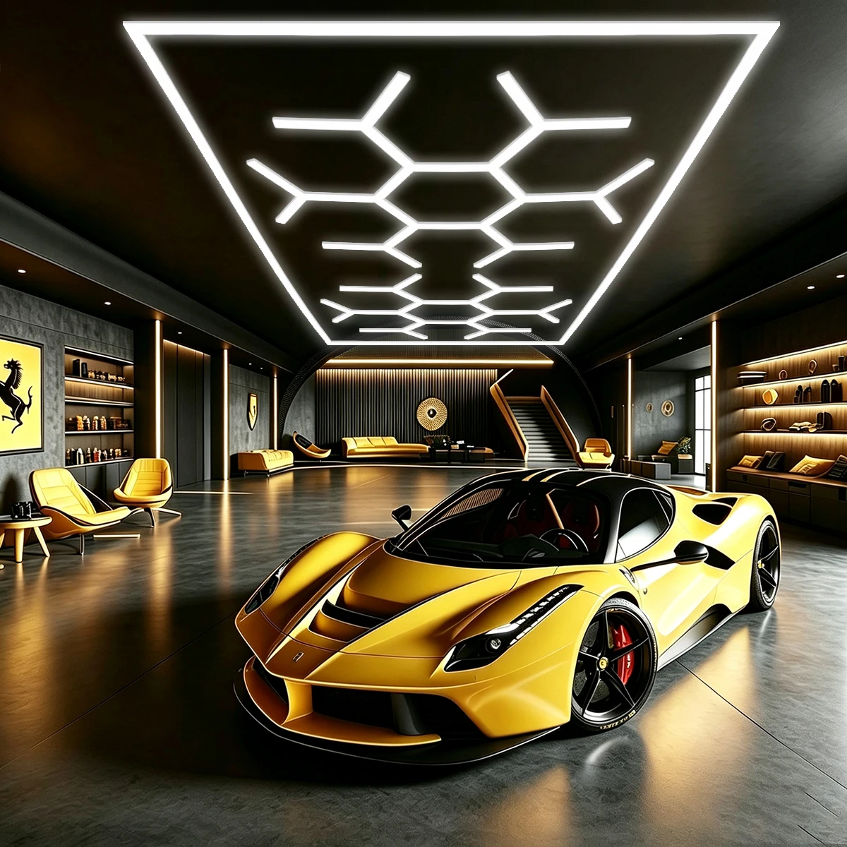 110V LED Garage Light Tube 6500K Cool White|Splicing LED Shop Light|Easy Install No Adapter|For Car Detailing Workshop Basement