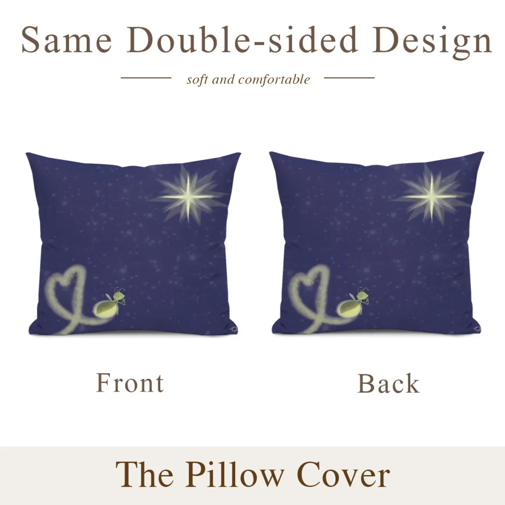 Ray and Evangeline Pillow Cushion Case  Dakimakura Cover Decorative Sleeping 45x45cm