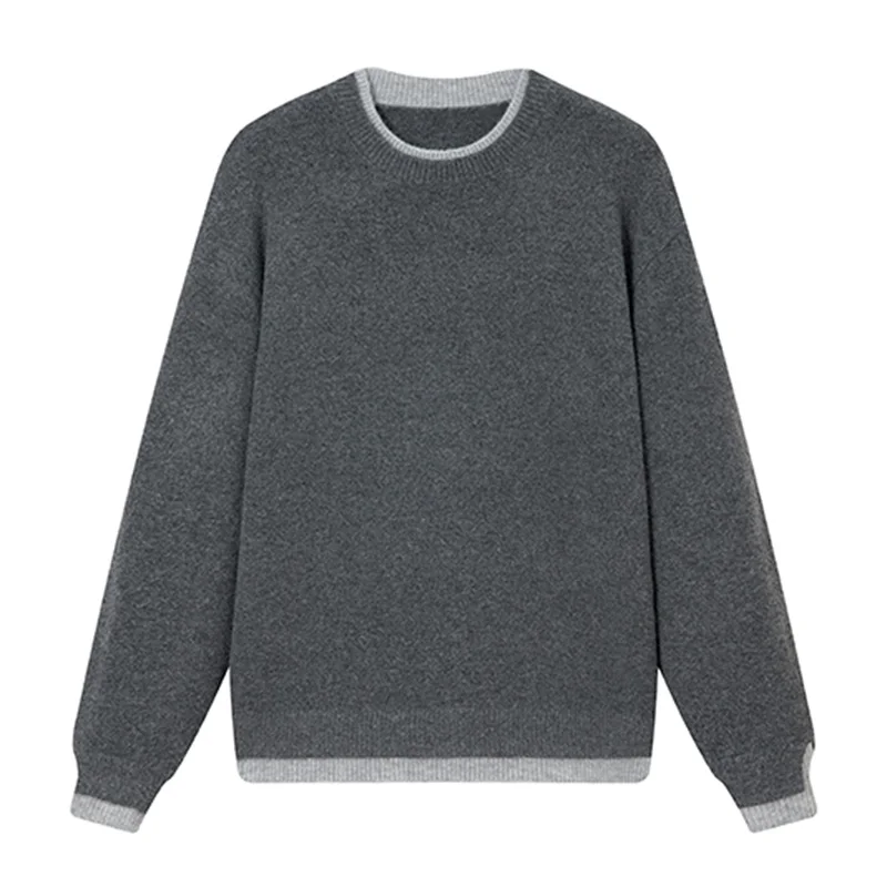 All Match Silky Elastic Men Sweater O-Neck Casual Acrylic Blends Winter New Quality Soft Comfortable Pullovers Sueters De Hombre