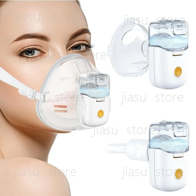 Handheld Mesh Nebulizer Ultrasonic Portable Medical Atomizer, Mask Style for Adults and Children Respiratory Care