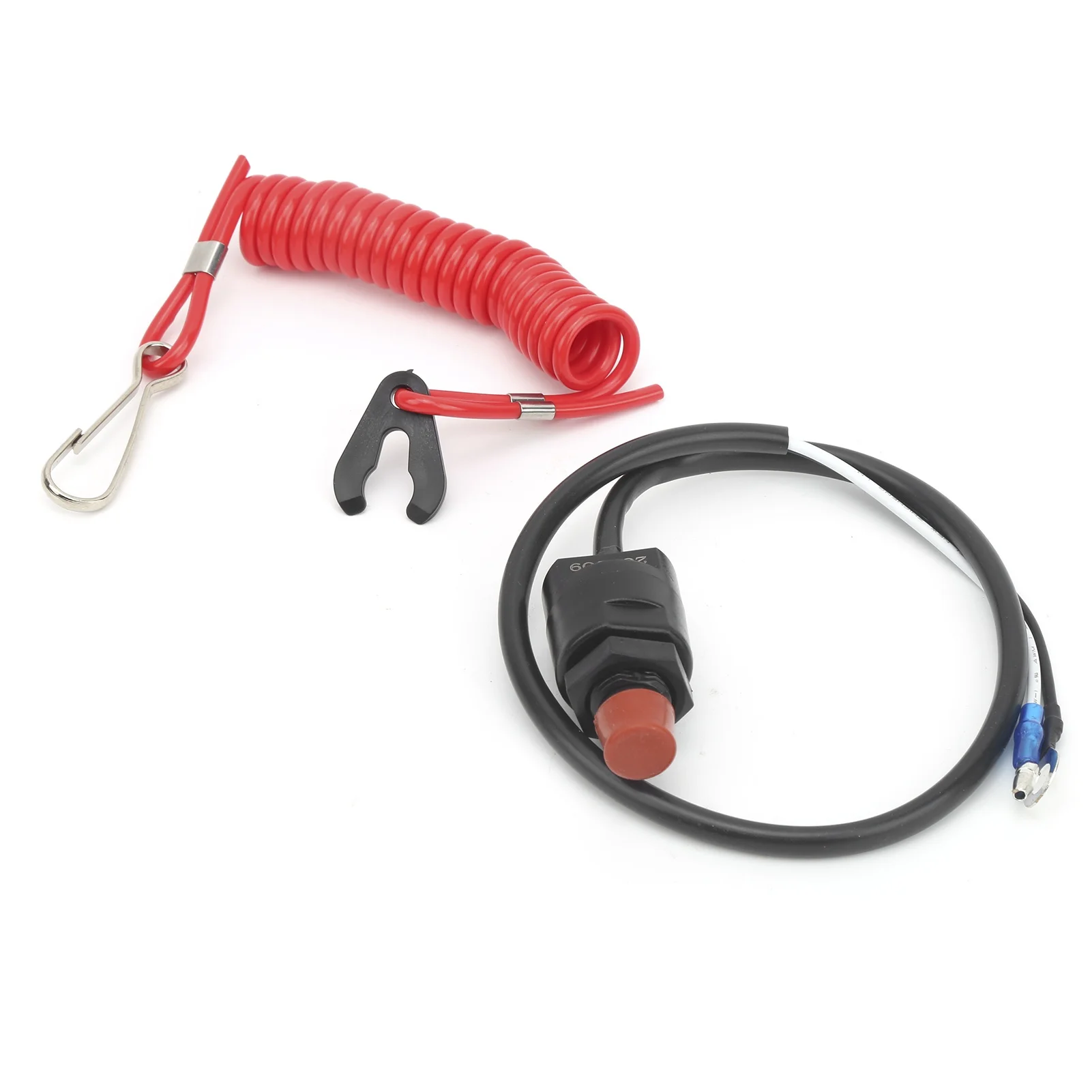 Emergency Stop Switch Safety Tether 6E9-82575-09 Fit for Yamaha Outboard 15HP 25HP 30HP 40HP 2 Stroke