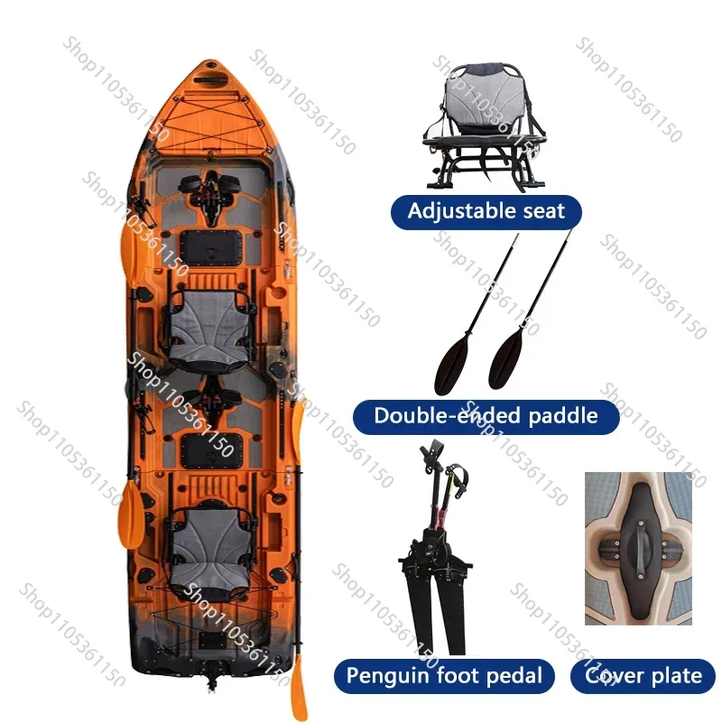 Modular Kayak Electric/Pedal-Driven Inflatable Kayak Portable Lightweight Fishing Kayak Canoe with Durable Accessories